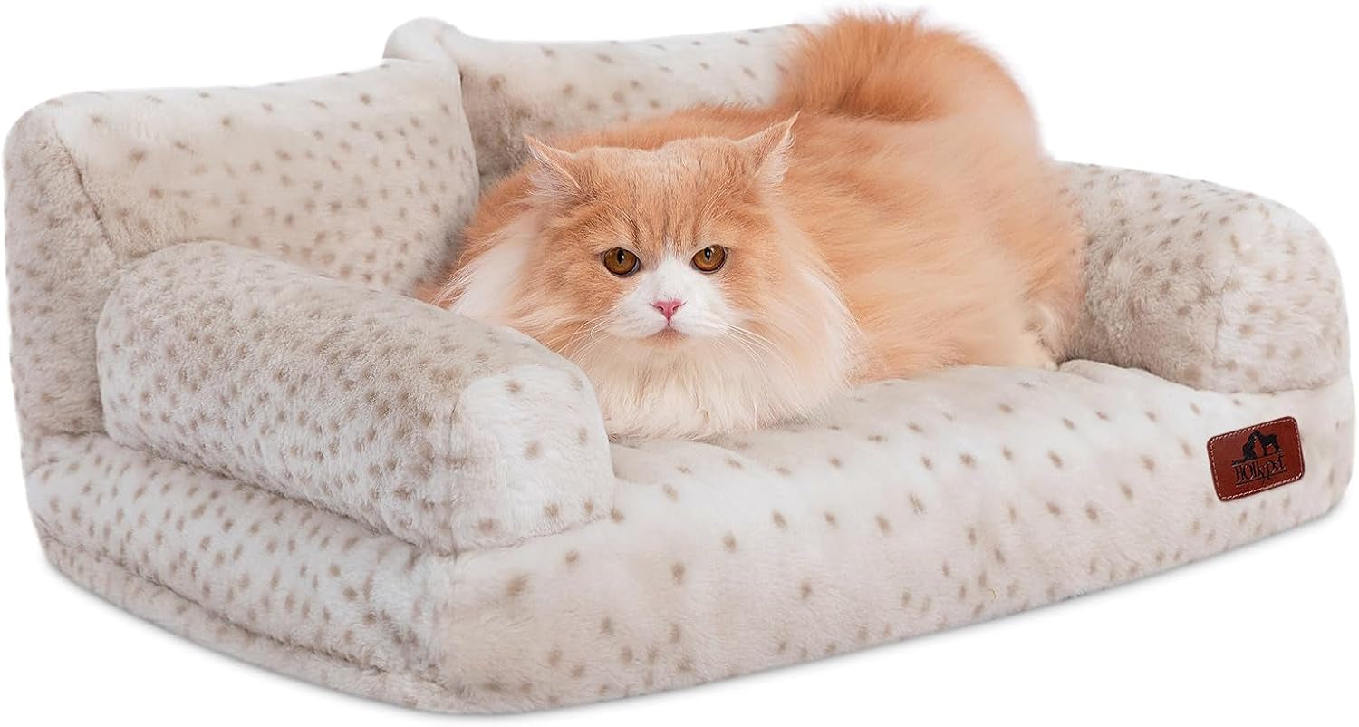 hollypet-small-dog-large-cat-bed-puppy-couch-beds-for-pets-up-to-25-lbs-fluffy-dog-cat-couch-plush-soft-warming-pets-beds-with-machine-washable-cover-and-non-slip-bottom