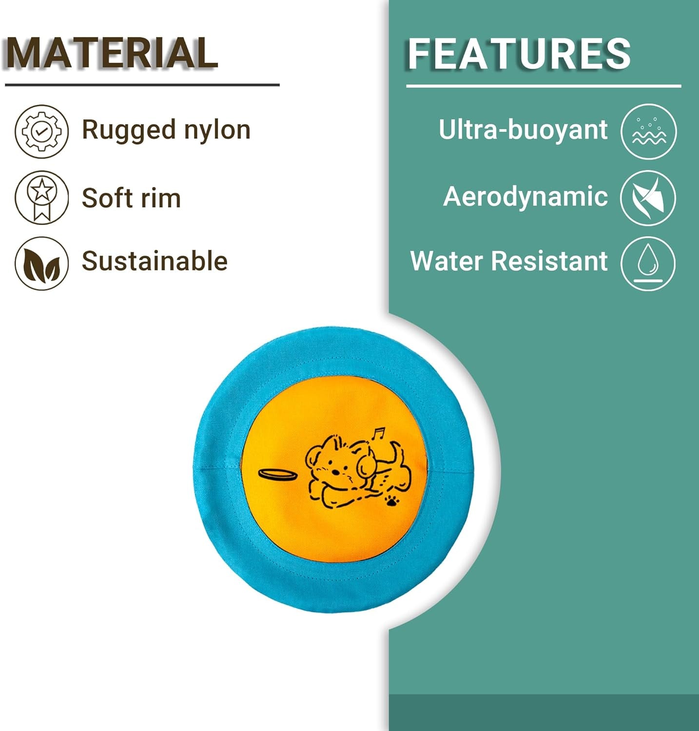 bifeaw-3-packs-nylon-interactive-dog-flying-disc-floating-dog-toys-for-aggressive-chewers-water-toys-for-dogs-blue-and-yellow