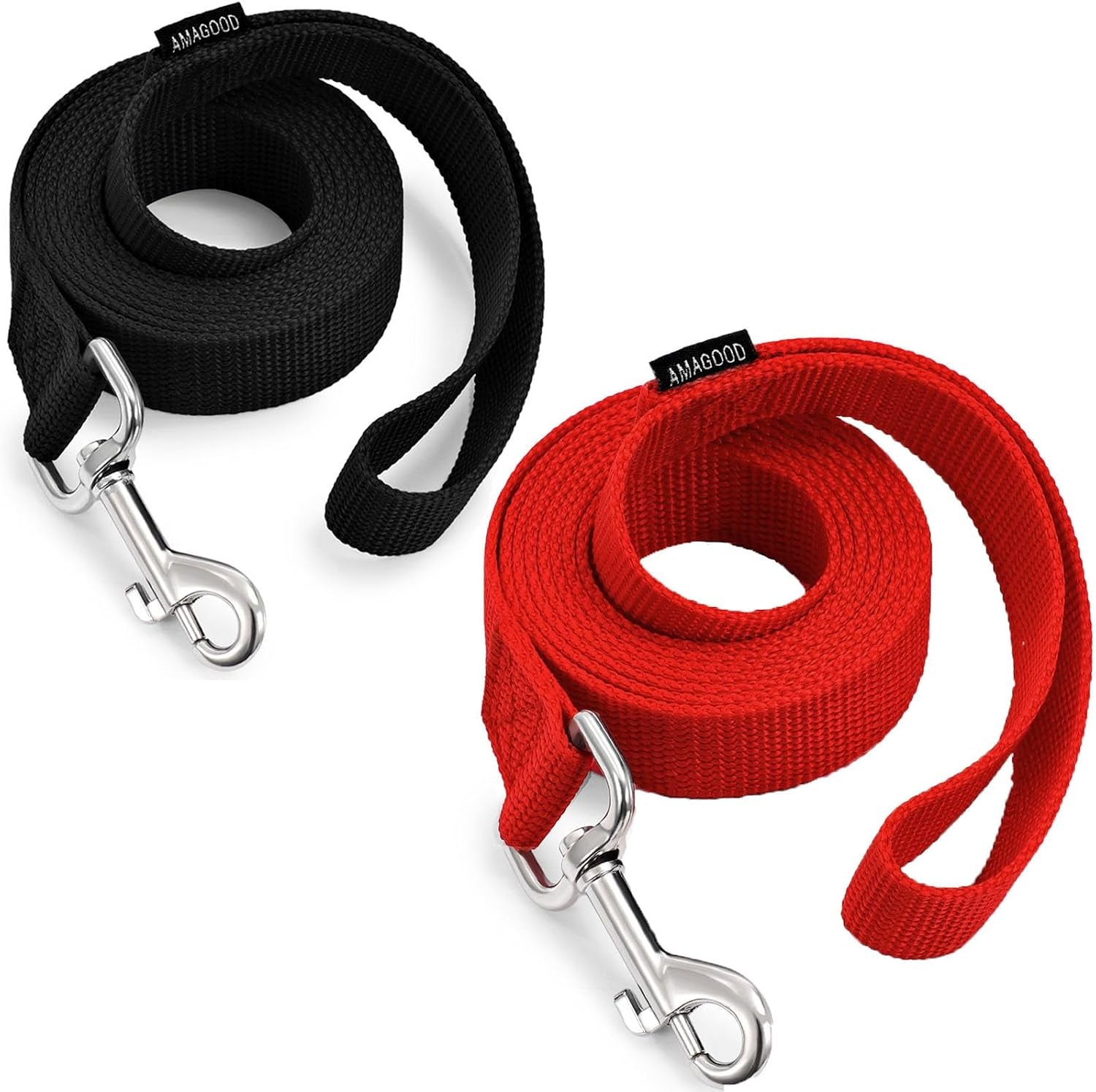 amagood-6-ft-puppy-leash-strong-traditional-style-with-easy-to-use-collar-hook-great-for-small-medium-and-large-dogs-5-8in-x-6-ft-purple