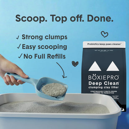 Boxie Probiotic Clumping Cat Litter 40+ Day Odor Control Dust Free 16 Lb5