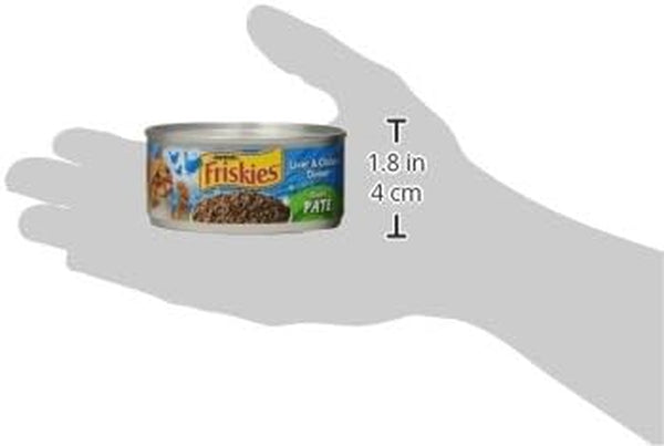 Purina Friskies Wet Cat Food Pate, Liver and Chicken Dinner - (Pack of 24) 5.5 Oz. Cans3