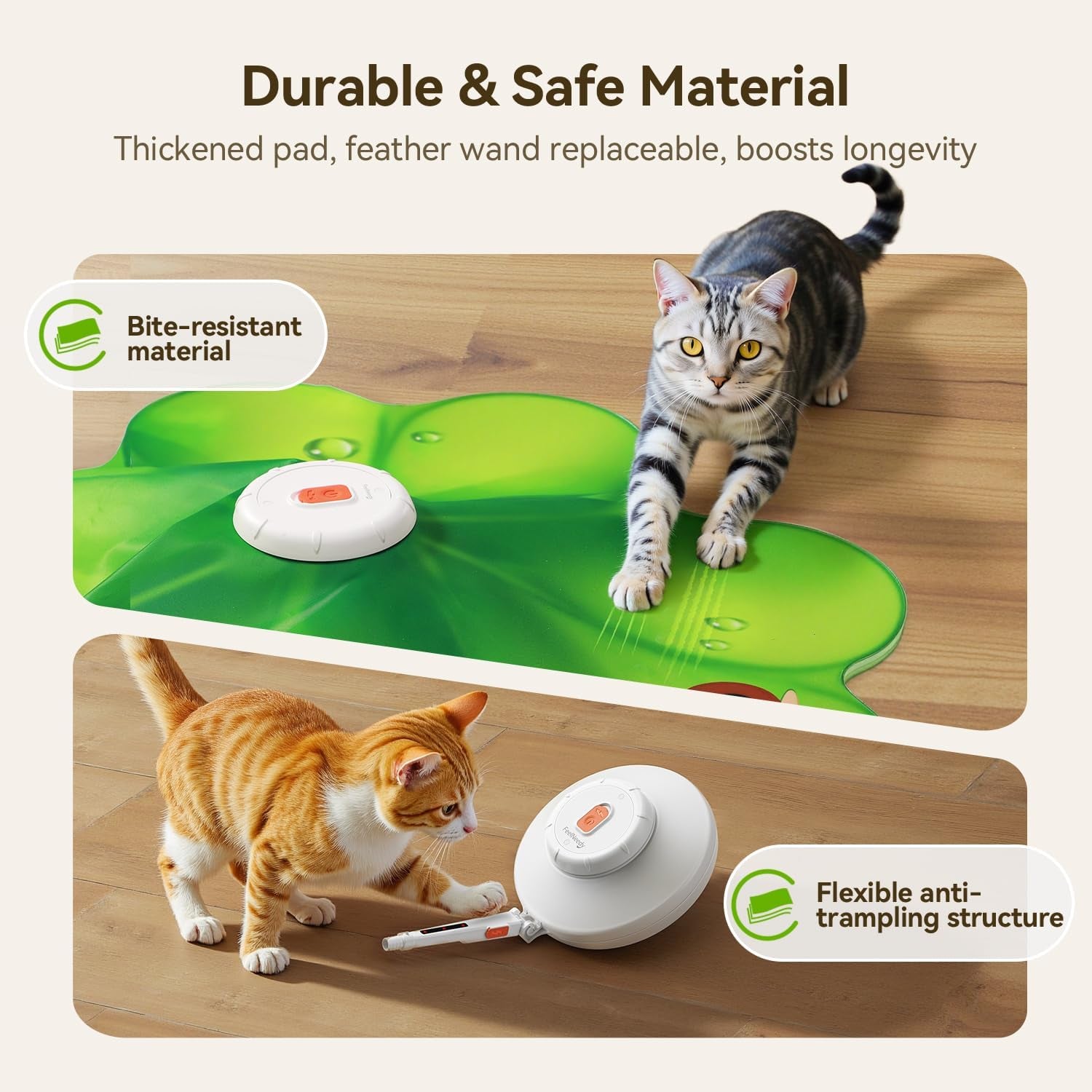 feelneedy-rechargeable-cat-toys-2-in-1-hide-and-seek-game-interactive-cat-toy-movable-led-red-dot-moving-concealed-feathers-durable-exercise-toys-for-indoor-cats-bored-adult-cats-wand-toy