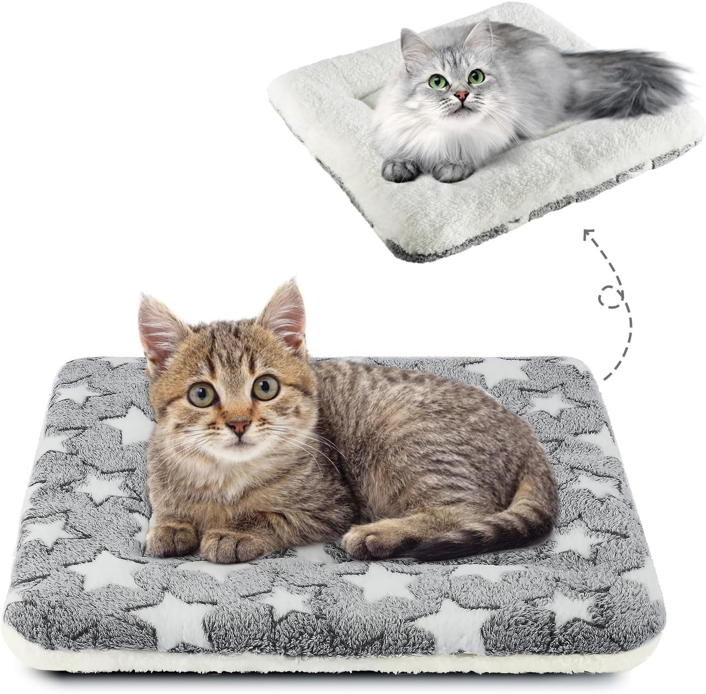 mora-pets-dog-crate-pad-ultra-soft-pet-bed-with-cute-star-print-washable-mat-for-large-medium-small-dogs-reversible-fleece-kennel-liner-cat-bed-23-x-18-inch-brown