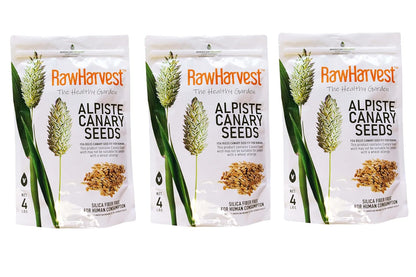 Raw Garden Canary Seed Alpiste, Silica Free for Human Consumption (4 Lbs) | 100% Silica-Free | Plant-Based Protein | Vegan Milk Alternative | Dietary Fiber7