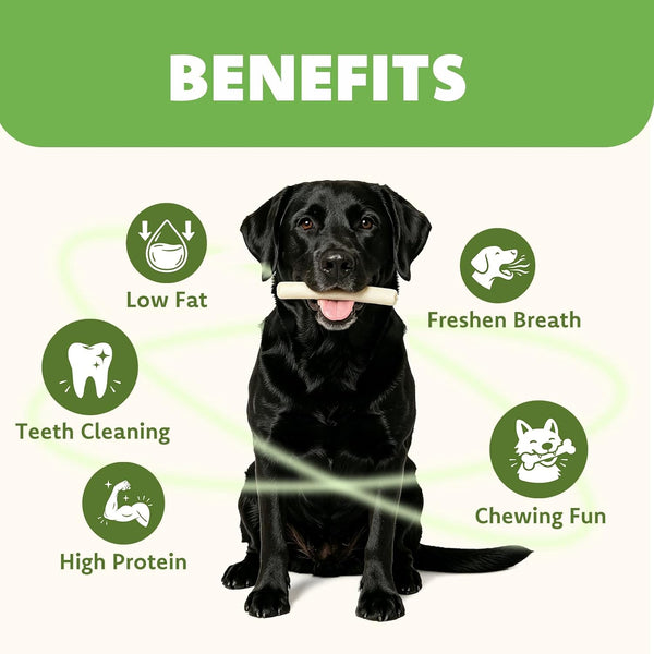 MON2SUN Dog Treats, 6Inch Natural Flavor Rawhide Rolls, 22.58 Oz | 40 Count, Long-Lasting Chew, Teeth Cleaning, No Artificial Colors，Suitable for Puppy and Small Dogs3
