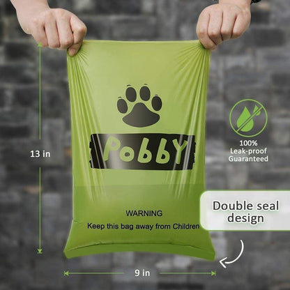 Dog Poop Bags Rolls 540 Count, Unscented Refill Rolls, 9" X 13" Doggie Poop Bags, Dog Waste Bags by Pobby2