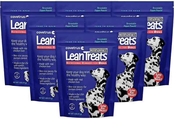 Covetrus Nutrisential Lean Treats for Dogs - Small, Medium & Large Dogs (K9) - Nutritional Low Fat, Bite-Size - Soft Chicken Flavor - Chicken Flavor - 3 Pack - 4Oz10