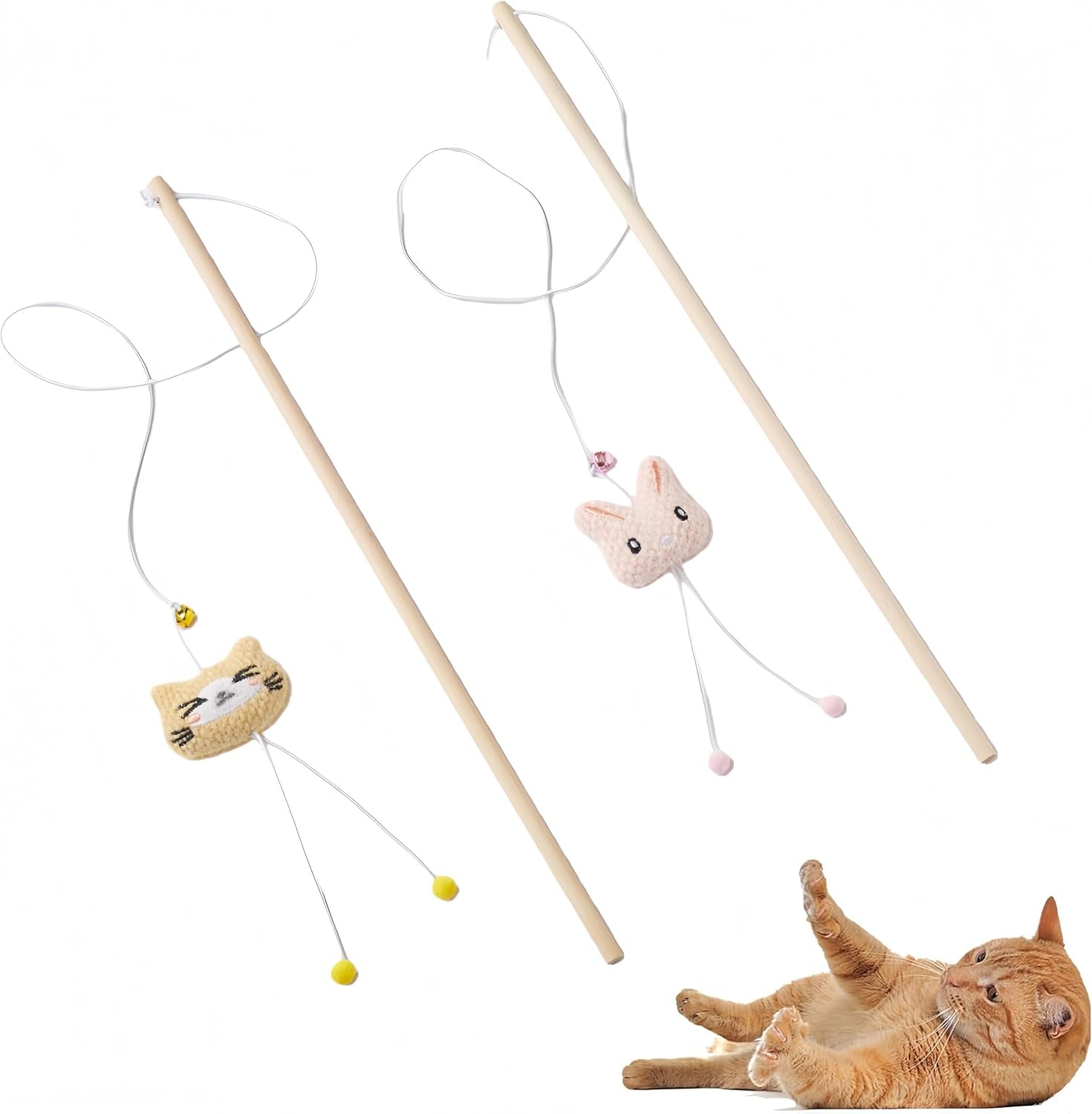 nowfresh-cat-wand-toy-set-2-pcs-interactive-cat-teaser-wands-with-cute-bee-mouse-designs-equipped-with-bells-and-streamers-to-captivate-your-cat-s-attention