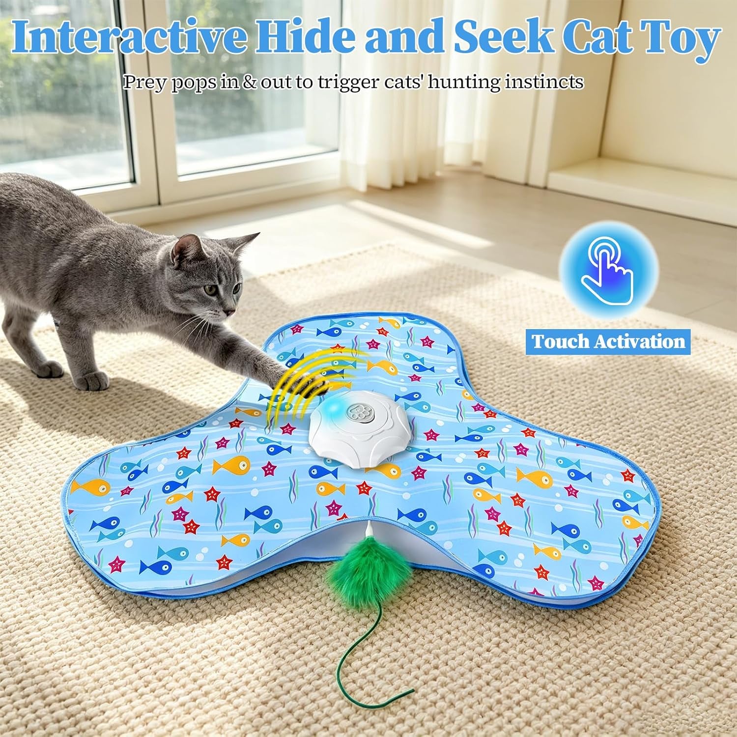 interactive-cat-toys-for-indoor-cats-automatic-hide-and-seek-motion-activated-cat-toy-with-moving-feather-animal-chirps-usb-rechargeable-electric-cat-enrichment-toy-for-bored-adult-cats-kittens