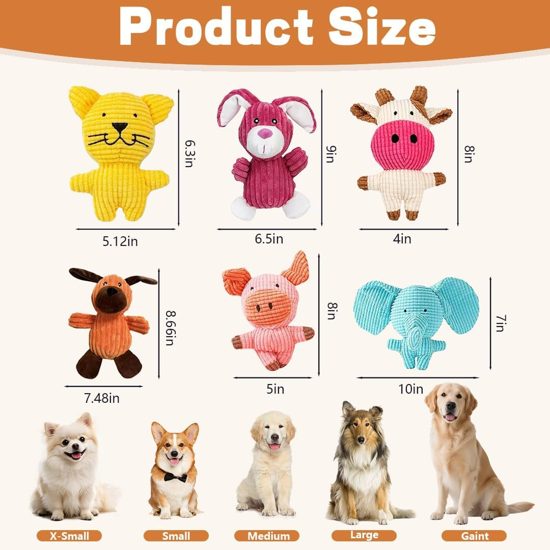 6-pack-squeaky-dog-toys-durable-stuffed-plush-chew-toys-tough-plush-animal-dog-toys-for-small-medium-large-dogs-keep-dogs-busy-premium-interactive-chew-toys-for-puppies-adult-dogs