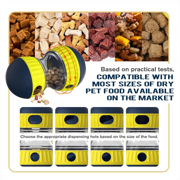 TLKNG Large Size Dog Enrichment Toy for Medium/Small Dogs Treat Dispenser Ball, Puppy Food Dispensing Toys & Puzzles Slow Feeder & Mental Stimulation,Ultimate Boredom Buster3