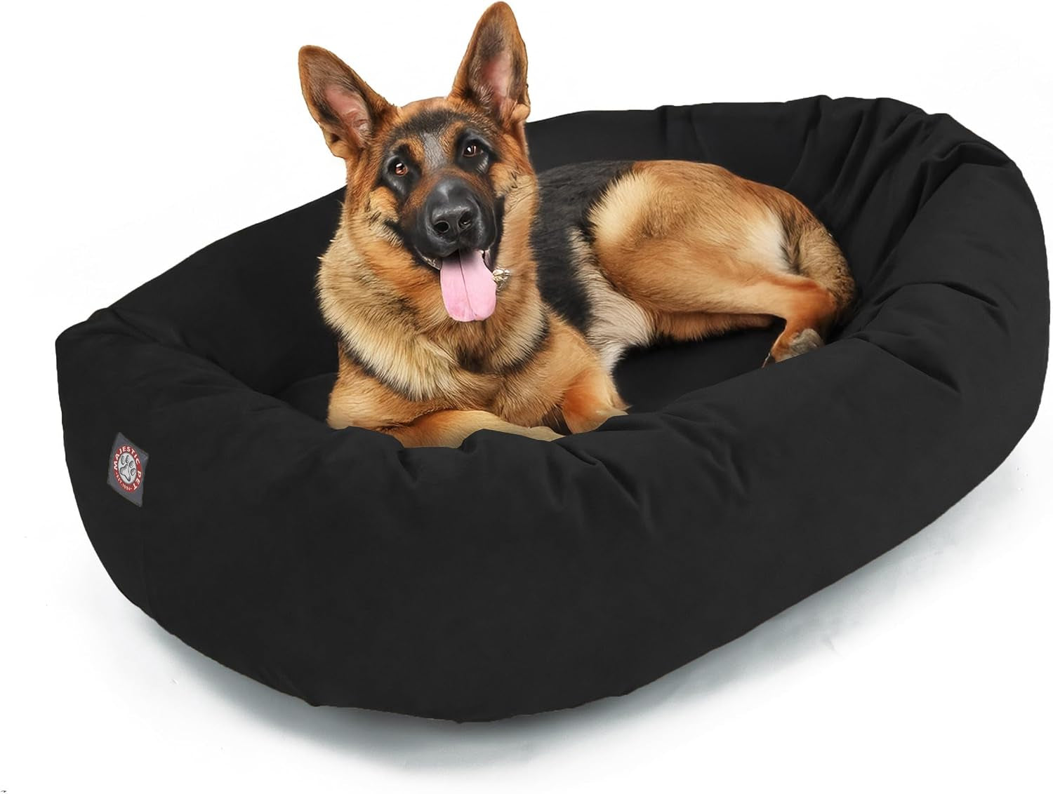 majestic-pet-32-inch-suede-calming-dog-bed-washable-cozy-soft-round-dog-bed-with-spine-support-for-dogs-to-rest-their-head-fluffy-donut-dog-bed-32x23x7-inch-round-pet-bed-medium-sage
