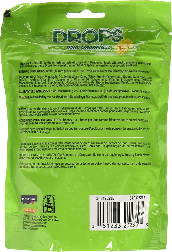Vitakraft (2 Pack) Dandelion Drops for Chinchillas (5.3 Ounces per Pack)2
