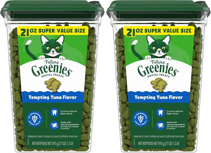 Greenies Feline Natural Dental Cat Treats, Tempting Tuna Flavor, 9.75 Oz | #1 Veterinarian-Recommended, 36% Less Tartar in 28 Days, Cleans to Gumline, Crunchy Texture, Natural Ingredients13