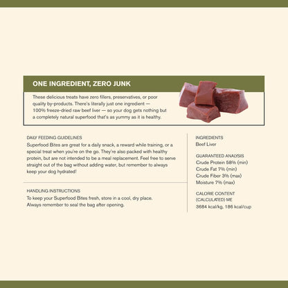 BADLANDS RANCH by Katherine Heigl – Superfood Bite Freeze-Dried Raw Beef Liver Dog Treats – High Protein Single-Ingredient Snacks for Training, Rewards & Daily Wellness4