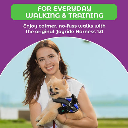 Joyride Basic Dog Harness 1.0 | Blue Serenity | M | Adjustable Pet Vest with 3 Side Leash Rings for Training, Walking and Improved Control for Small, Medium or Large Dogs6