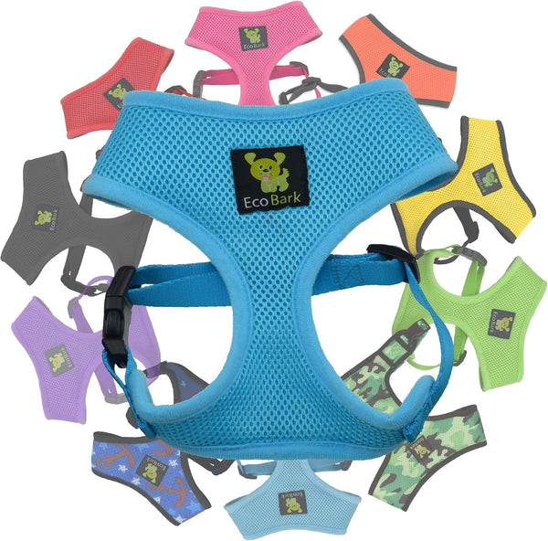 Ecobark Dog Harness, Soft Mesh over the Head Vest Harness, Red, Small | Luxurious Eco Friendly No Pull & No Choke Design, Padded Breathable Body Halter, anti Rub, for Puppy, Toy & Small Breeds19