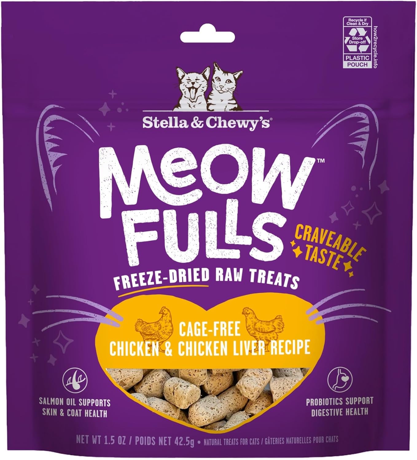 stella-chewys-meowfulls-freeze-dried-cat-treats-chicken-chicken-liver-recipe-raw-protein-with-probiotics-salmon-oil-1-calorie-per-treat-1-5-oz
