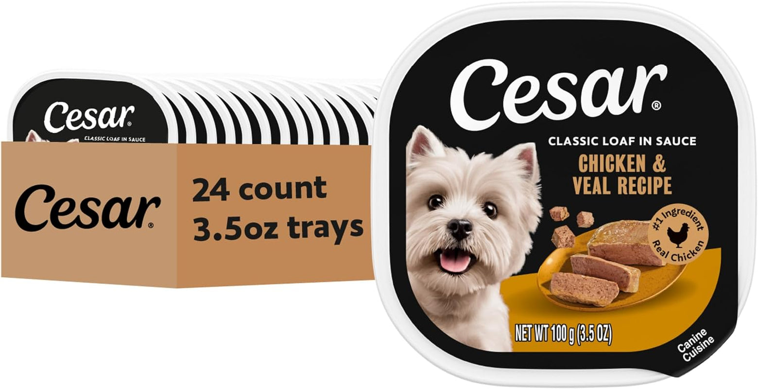cesar-classic-loaf-in-sauce-wet-dog-food-filet-mignon-3-5-oz-24-count-made-in-usa-real-beef-1-ingredient-no-fillers-added-sugar-artificial-flavors-use-as-meal-or-topper-easy-peel-trays