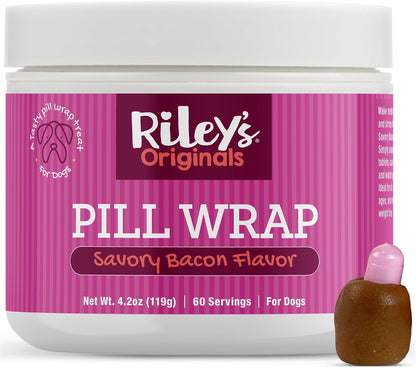 Riley'S Pill Wrap for Dogs - Cheese & Bacon Pill Paste for Dogs - 4.2Oz | Wrap Capsules & Tablets in a Tasty Pocket or Pouch to Mask the Taste – Flavored Treat Paste for Easy Medication Time9