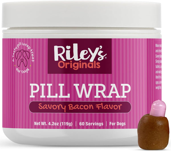 Riley'S Pill Wrap for Dogs - Cheese & Bacon Pill Paste for Dogs - 4.2Oz | Wrap Capsules & Tablets in a Tasty Pocket or Pouch to Mask the Taste – Flavored Treat Paste for Easy Medication Time9