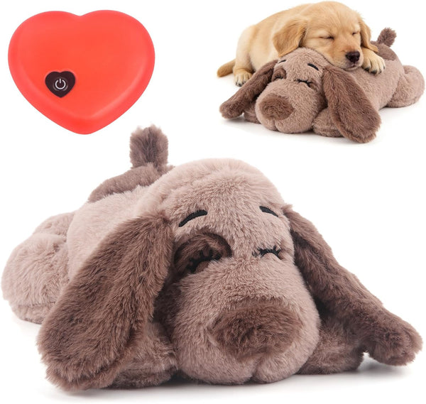 BEVERLYSHARK Beverly Shark Puppy Heartbeat Toy Dog Anxiety Relief Calming Aid Puppy Heartbeat Stuffed Animal Behavioral Training Sleep Aid Comfort Soother Plush Toy for Puppies Cats1