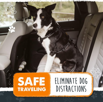 Mighty Paw Dog Seat Belt for Car, Heavy-Duty Aviation Aluminum Carabiner | 850 Lbs Force Rated, Nylon Webbing, Swivel Clip, 16-26 in Adjustable3