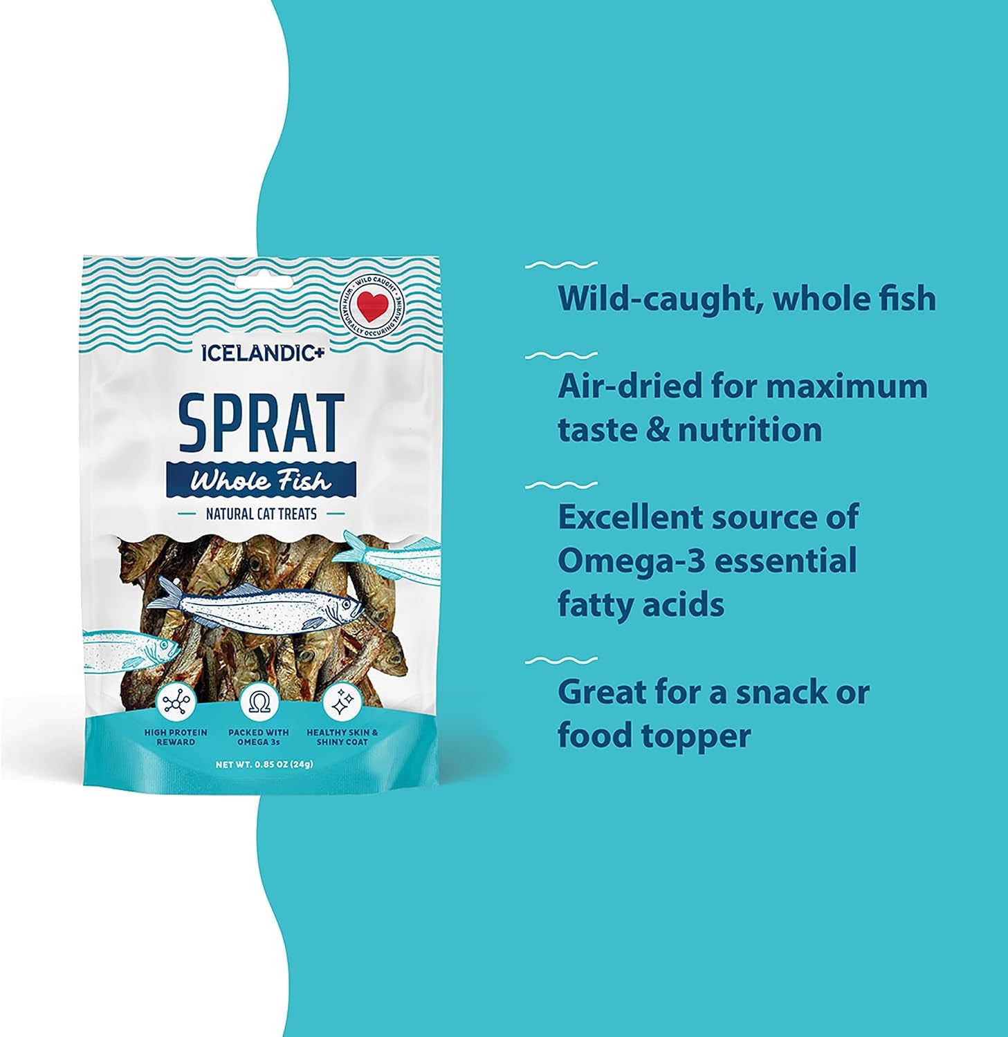 icelandic-whole-sprat-cat-treats-0-85-oz-wild-caught-crunchy-fish-snacks-single-ingredient-air-dried-2-5-3-fish-high-protein-omega-3-for-skin-coat-health-no-additives-or-fillers