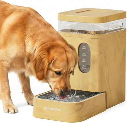 Gardner Pet 2.2 Gallon Automatic Dog Water Bowl Dispenser 8.5L Gravity Water Feeder with Stainless Steel Bowl & Maifan Stone Filter, Bpa-Free for for Cats and Dogs (Black, 2.2 Gallon)14