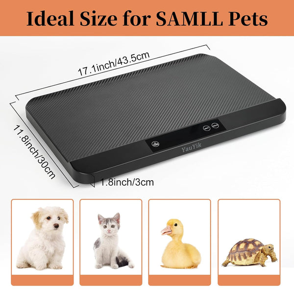 Yauyik Digital Pet Scale, Baby Scale with Non-Slip Mat, up to 40Kg, Black | High Precision Puppy Whelping Scale for Kittens, and Crawl Pet, 5 Units, LED Display, Hold Function（Batteries Included）7