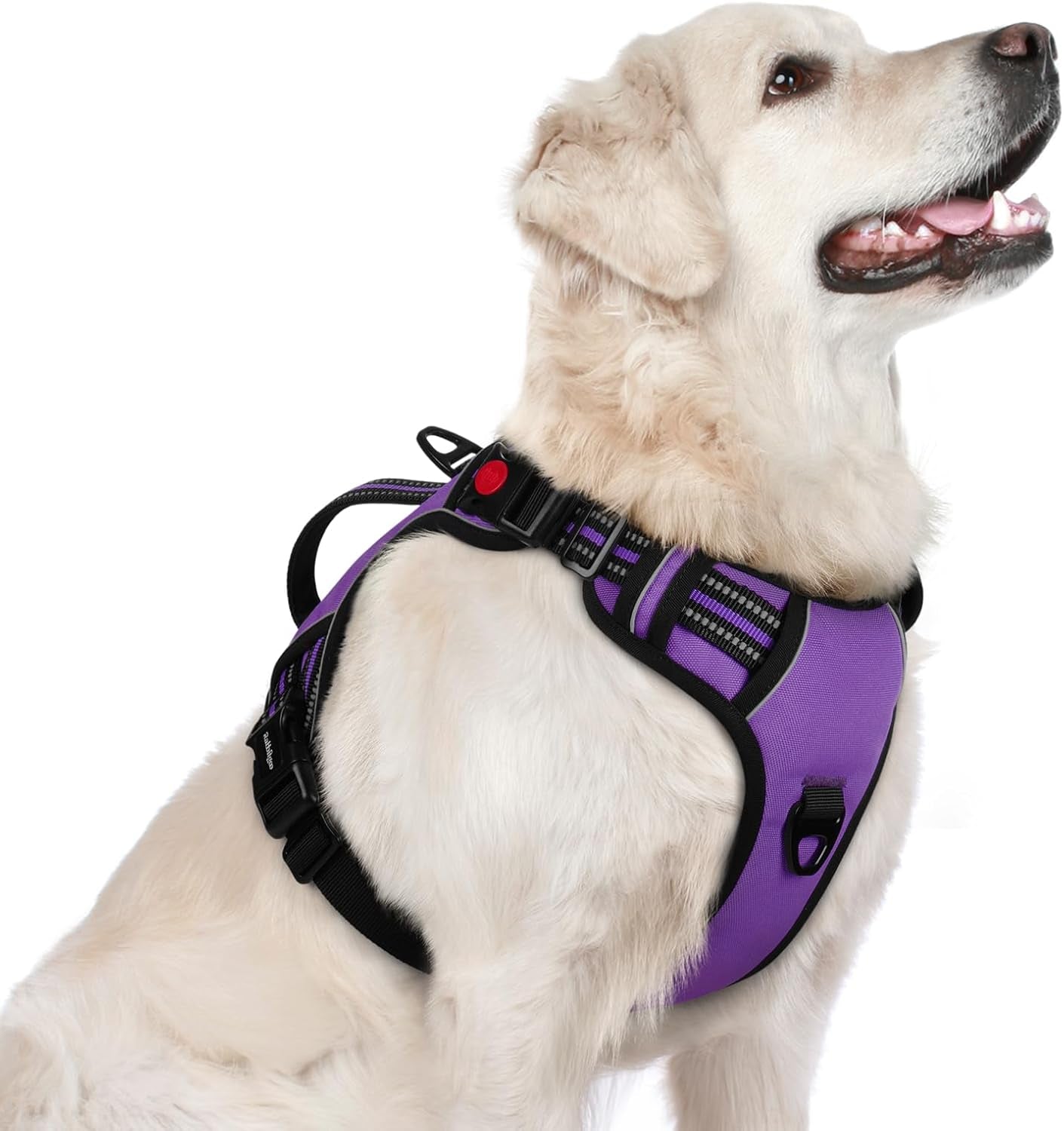 rabbitgoo-large-dog-harness-easy-wear-with-3-buckles-and-lift-handle-no-pull-with-front-clip-for-walking-adjustable-soft-padded-reflective-easy-control-pink-large