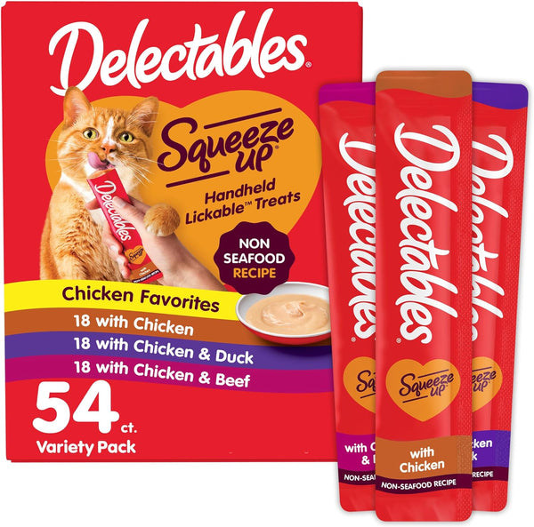 Delectables Squeeze up Non-Seafood Variety Pack Lickable Cat Treat, 20 Count (Pack of 1)11