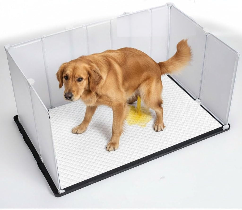 litter-box-splash-guard-litter-box-pee-shields-for-dogs-easy-to-clean-indoor-dog-fence-with-puppy-pee-pad-holder-tray-fits