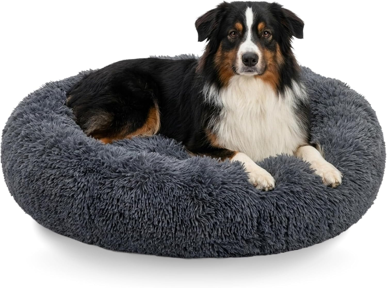 active-pets-premium-medium-donut-dog-bed-fits-up-to-45-lbs-machine-washable-cushion-plush-long-pile-faux-fur-fabric-portable-beige-pet-bed-furniture-for-puppies-adult-canines-cats