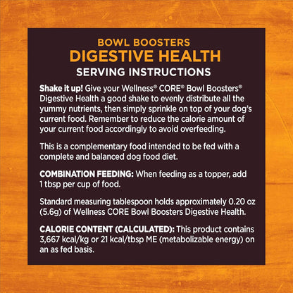 Wellness Bowl Boosters Digestive Health Dog Food Topper with Freeze Dried Pieces for Small, Medium, and Large Breeds, Sensitive Stomach, Grain Free, Natural, Chicken Recipe, 4 Oz Bag9