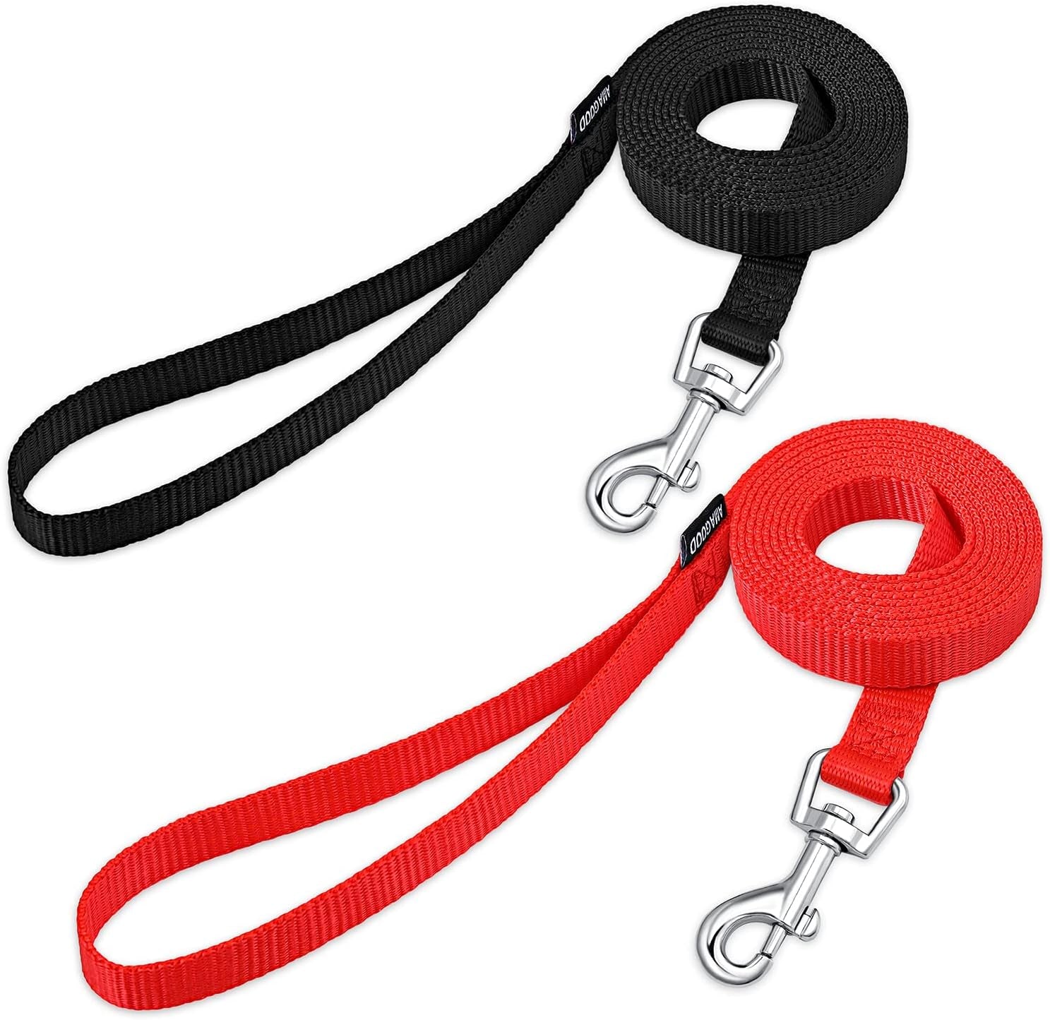 amagood-6-ft-puppy-leash-strong-traditional-style-with-easy-to-use-collar-hook-great-for-small-medium-and-large-dogs-5-8in-x-6-ft-purple