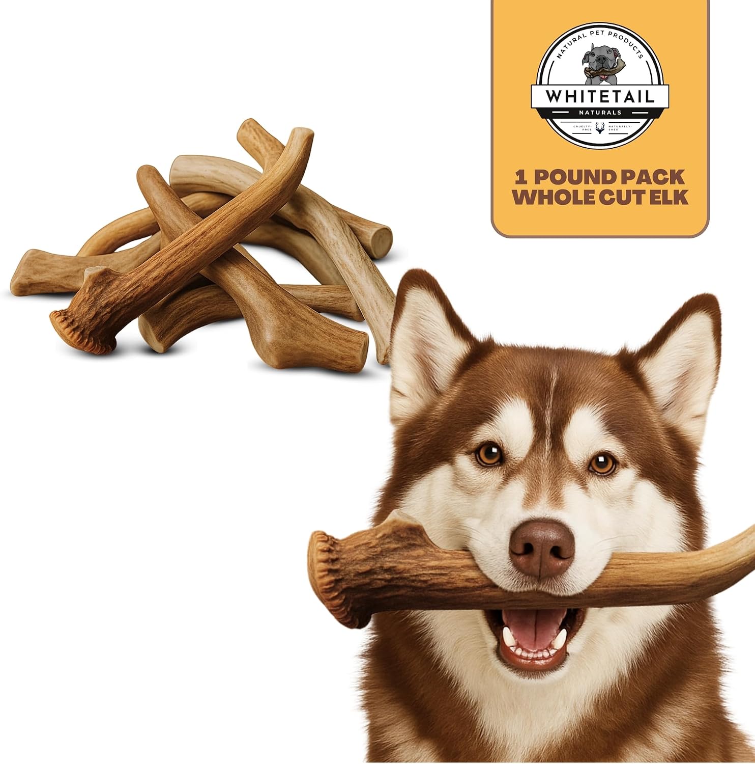 whitetail-naturals-whole-deer-antlers-for-dogs-1-lb-bulk-pack-4-5-ct-for-medium-large-aggressive-chewers-naturally-shed-wild-sourced-grade-a-long-lasting-crafted-in-usa