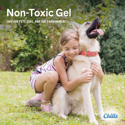 The Green Pet Shop Chillz Gel Mat, Large - Pressure-Activated Cooling Pad for Pets 25-50 Lbs - Non-Toxic, No Water or Refrigeration Needed - Ideal for Home, Travel & Crates5