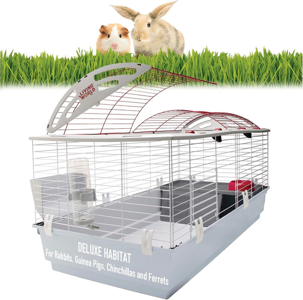 Living World - Deluxe Hybrid Habitat, X-Large | Rabbit, Guinea Pig, Chinchillas, and Small Animal Cage2