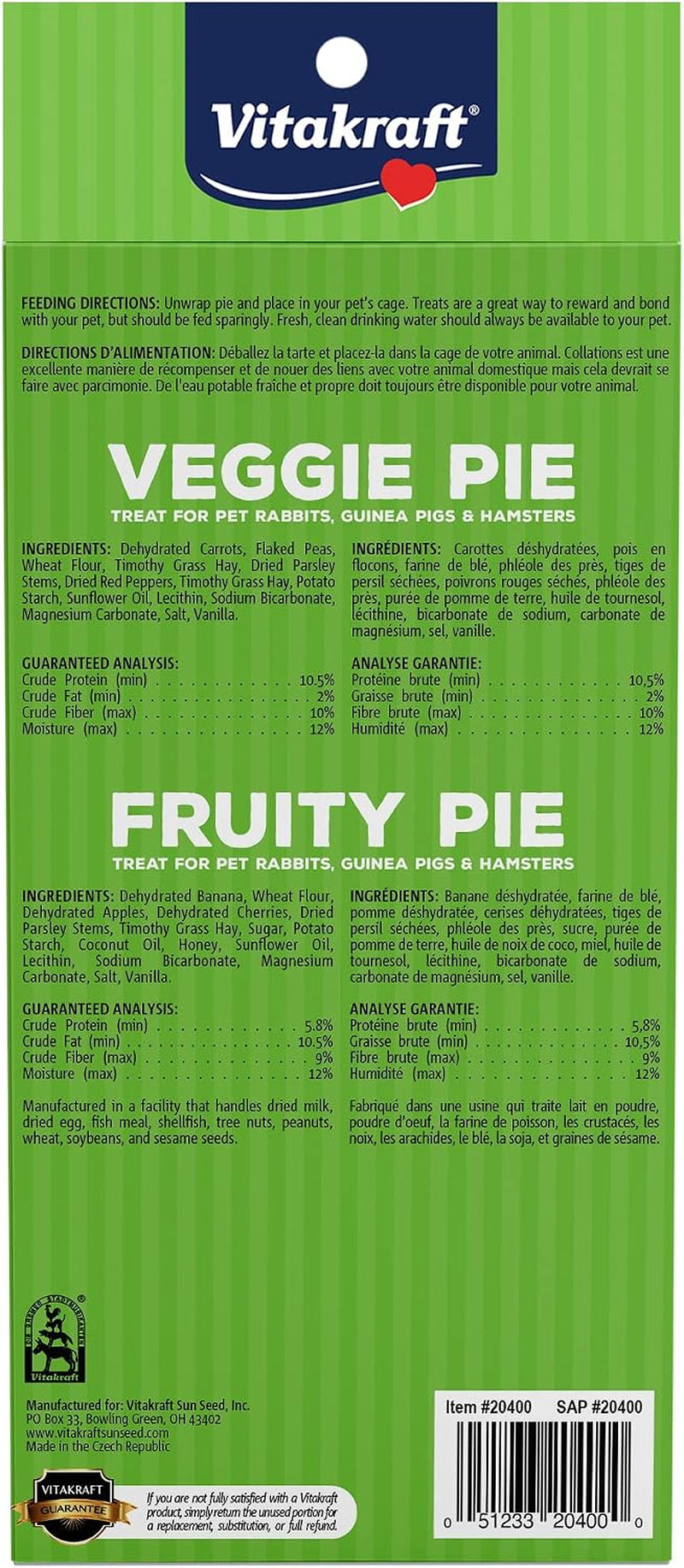 vitakraft-veggie-fruity-pie-treat-for-pet-rabbits-guinea-pigs-and-hamsters-2-pies-brown-24-x-50-1-27-ounce-pack-of-1