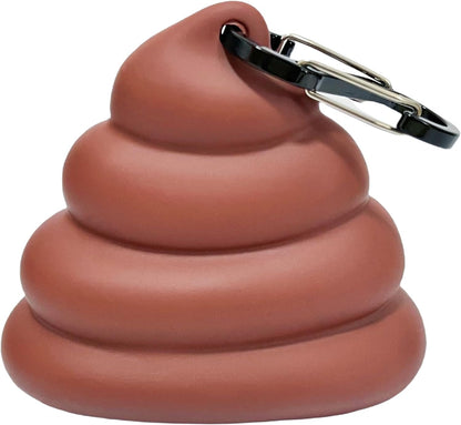 Dog Poop Bag Dispenser for Dog Leash, Poop Shape Sturdy Holder | Cute and Unique Design, Portable for Dog Walking, Comes with 1 Roll 15 Waste Bags7