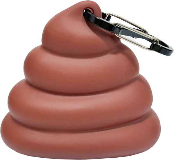 Dog Poop Bag Dispenser for Dog Leash, Poop Shape Sturdy Holder | Cute and Unique Design, Portable for Dog Walking, Comes with 1 Roll 15 Waste Bags7