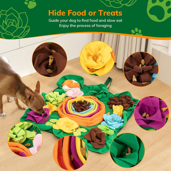 Snuffle Mat for Dogs -Interactive Dog Toys to Keep Them Busy | Puppy Puzzle Slow Feeder Treat| Dog Lick Mat Enhancement5