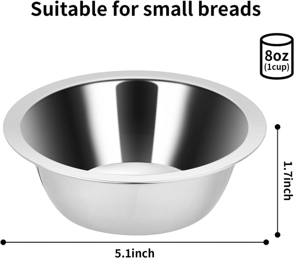 Fri4Free 2PCS 8Oz Stainless Steel Hanging Kennel Water Bowls | Easy to Use, No Spill, Fits Small Crate Kennel Cage Catio, for Dogs Puppies Cats Small Pet, Food & Water Feeding Holder2