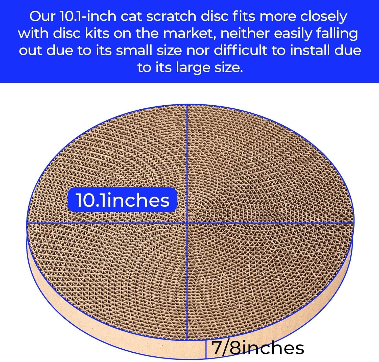 round-cat-scratcher-refill-10-inch-diameter-7-8-inch-thickness-cardboard-cat-scratcher-scratching-board-replacement-pads-2pcs-for-indoor-cats