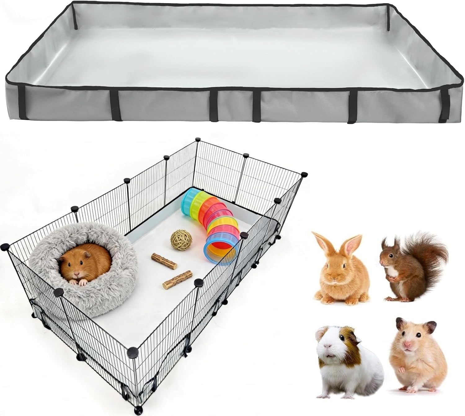 dzwlkj-guinea-pig-cage-liner-tarp-bottom-waterproof-and-washable-available-in-22-sizes-base-also-for-rabbits-bunny-chinchesillas-hedgehog-ferrets-and-other-small-animals24x48-inches