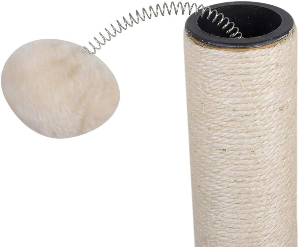 cat-scratching-post-with-carpet-botton-base-and-spring-teasing-toy-ball-for-indoor-cats-and-kittens-grey