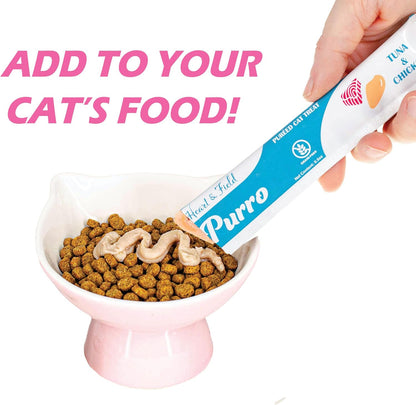 Heart & Field Purro Cat Treats, Squeezable Lickable Variety Pack, Tuna Shrimp, Salmon Shrimp, Tuna Chicken, 52 Count3