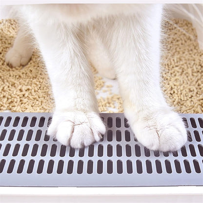 Dog Potty Training Toilet ﻿ Cat Litter Tray High Fence Proof Toilet Large Open Box Mesh Double Layer Pet with Shovel Easy to Clean Supplies6