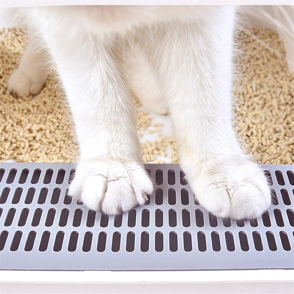 Dog Potty Training Toilet ﻿ Cat Litter Tray High Fence Proof Toilet Large Open Box Mesh Double Layer Pet with Shovel Easy to Clean Supplies6